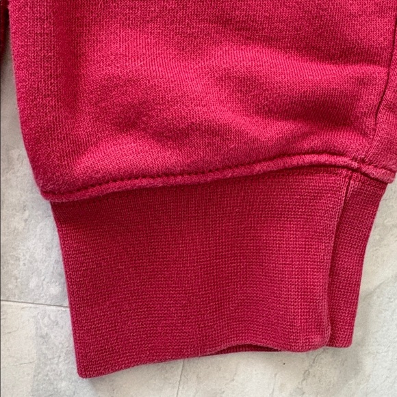 Nike  pullover hoodie  burgundy/white logo on chest  muff front pockets EUC - Picture 11 of 13